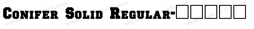 Conifer Solid Regular字体转换